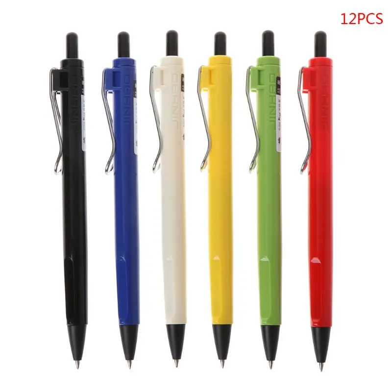 

12pcs/set Jinhao 598 Gel Pen 0.5mm Fine Nib Press Neutral Pens Writing Tool School Office Supplies Stationery