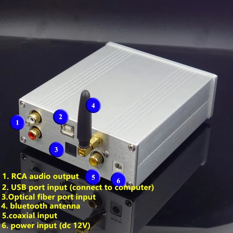 SU7 ES9038Q2M XMOS USB DAC декодер с OLED Bluetooth 5,0 Поддержка дистанционного управления