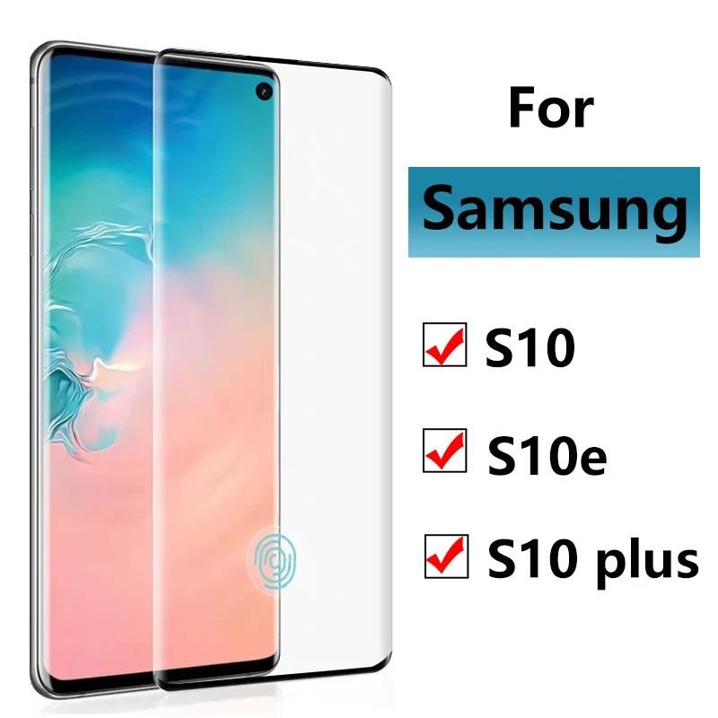 Защитное стекло для Samsung Galaxy S10 закаленное защитное экрана S10plus S10e Защитная пленка