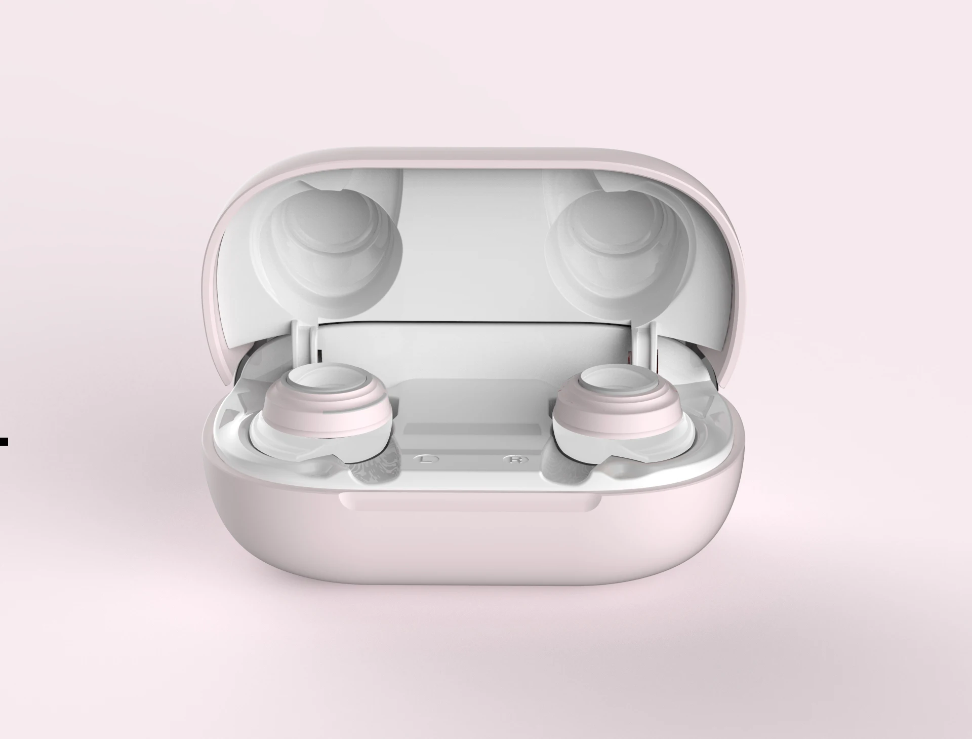 Pink Светодиодный bluetooth-наушник type-c 5,0, беспроводные наушники TWS, гарнитура, спортивные наушники blutooth, вкладыши для Android IPhone - Цвет: Pink