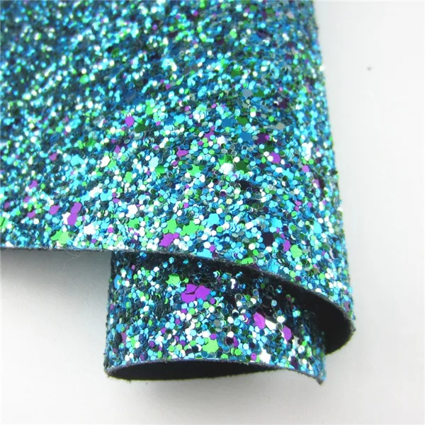 " x 11"(21 см X 29 см) синий блестящий тканевый лист искусственная кожа блестящий кожзам искусственный Блестящий лист для рукоделия F0012 - Цвет: K0012-4
