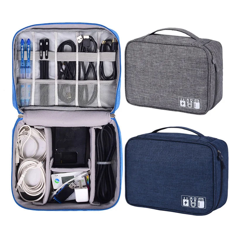 

Travel Digital Storage Bag Closet Organizer Portable Headphones Cable USB Gadget Organizer Power Bank Zipper Storage Pouch