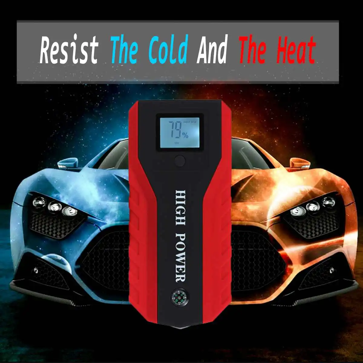 Многофункциональное пусковое устройство 69900mAh 12V 4USB 600A, портативное автомобильное зарядное устройство, пусковое устройство