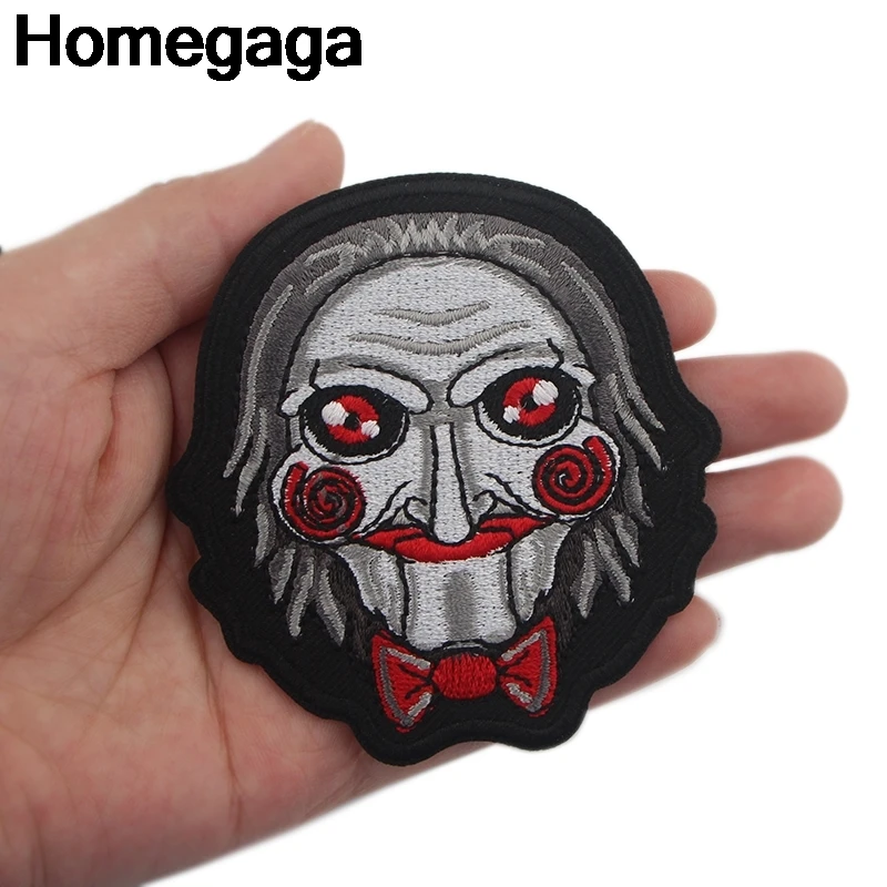 10 шт./лот Homegaga Billy кукольный ужас железные нашивки на одежду diy вышитые значки аппликации Лоскутные наклейки D2272