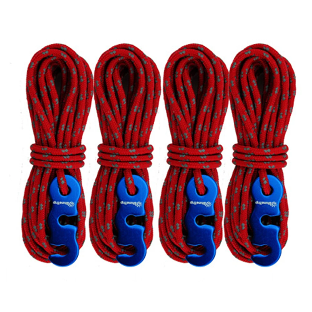 Уличная палатка Guyline со шнуром 3 мм 13ft натяжитель светоотражающего тента веревка Guyline регулятор набор палаток для кемпинга аксессуары