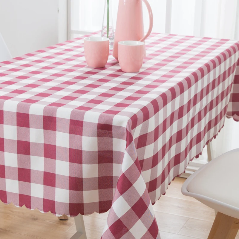 

Pastoral square table linen family dining room living room rectangular square tea table tablecloth plaid tablecloth fabric