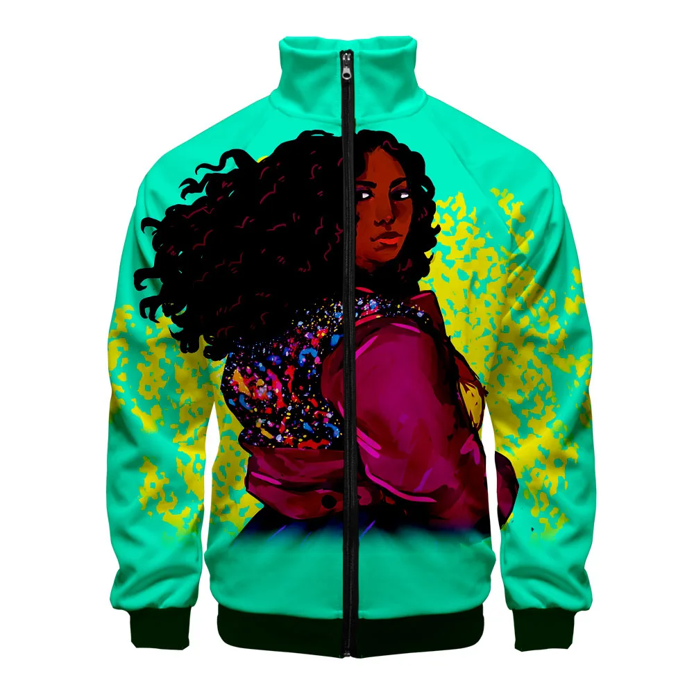 3D Print  Raper Lizzo back Mens/boys Hoodies and Sweatshirt  3D hoodies Men/women With Stand collar zip Sweatshirt