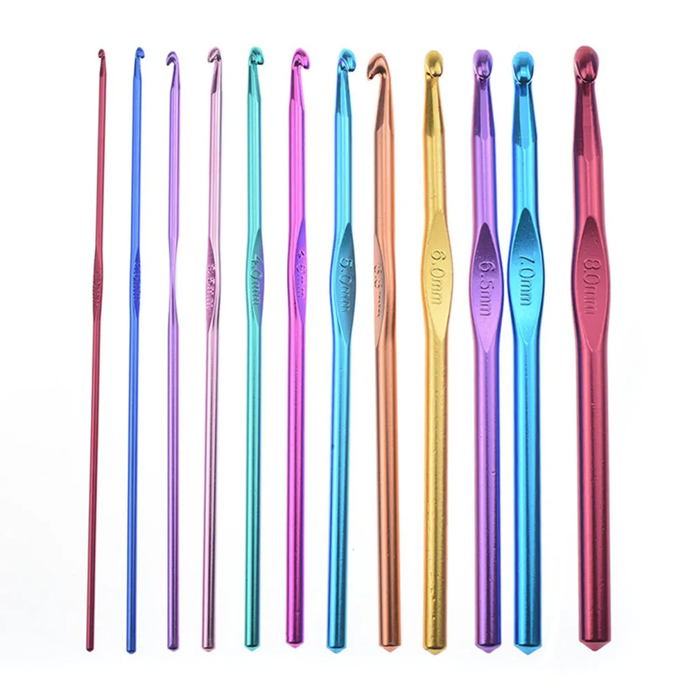Инструменты для шитья DIY набор крючков для вязания крючком домашний ткацкий алюминиевый свитер для вязания эргономичные мягкие ручки многофункциональные переносные