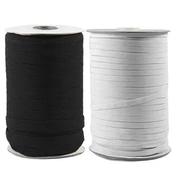 

2pcs 500x0.5cm Elastic Bands Sewing String Mask Rope Ear Hanging String Broadside Elastic Spool For Mask Making Material