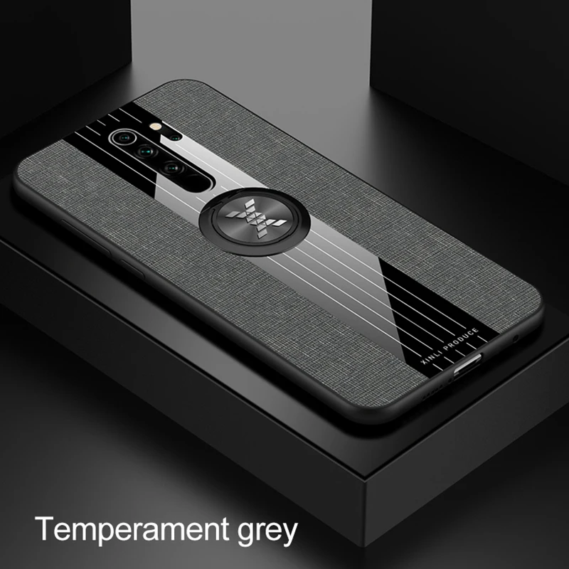 Чехол для телефона для Xiao mi Red mi Note 8 Pro Чехол 8 A магнитное кольцо держатель задняя крышка для Xiaomi mi Note 10 9T Pro mi 9se A3 mi 9 lite - Цвет: Grey With Ring