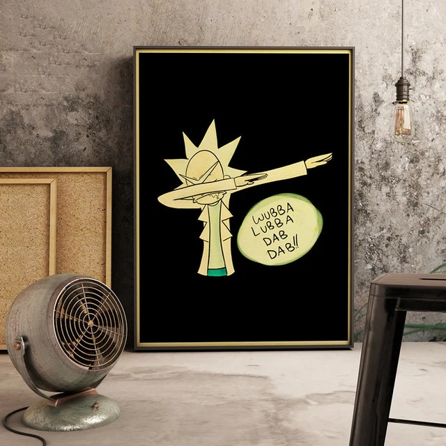 Hd Home Decor Canvas Painting Nordic Vintage Cartoon Rick and Morty Pictures Wall Art Prints Modular 2