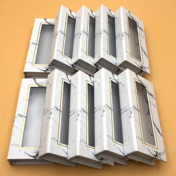 

Wholesale Square False Eyelash Packaging Box Custom your Logo Fake 3d Mink eyelashes Boxes Cils lash strip Case Empty box