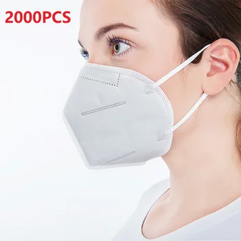 

2000PCS 5-Layers Filter Masks Dustproof Earloop Non Woven Masks Anti Women Face Mouth Mask For Men