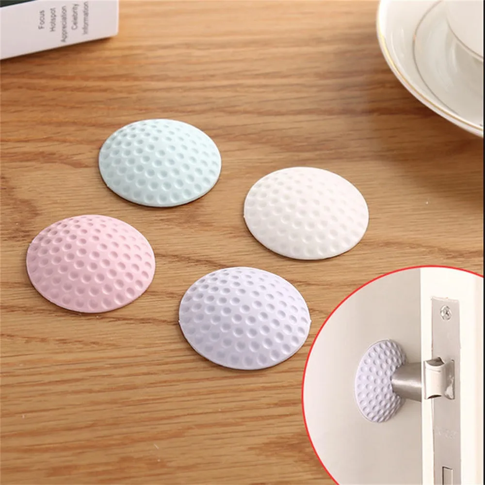 

2Pcs Rubber Home Door Doorknob Back Wall Protector Savior Crash Pad Rear door bumper Ball type mute door rear wall crash pad A1