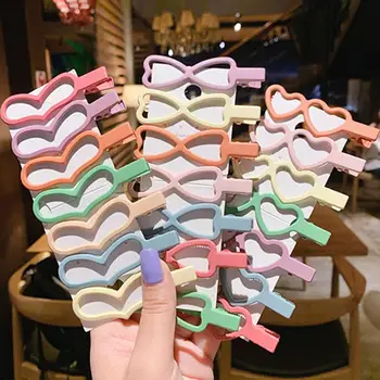 

7Pcs Women Candy Color Flower Heart Crown Metal Hairpin Barrette Hair Accessory Itcan fix your side bangs well adding some sweet