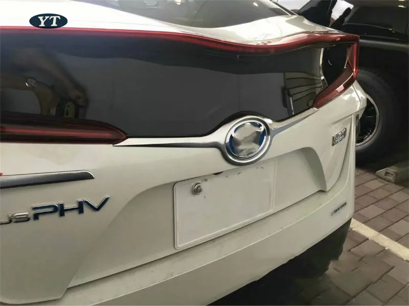Автоматическая задняя дверца отделка, хвост отделка багажника для PRIUS PHV, хромированные аксессуары для автомобиля