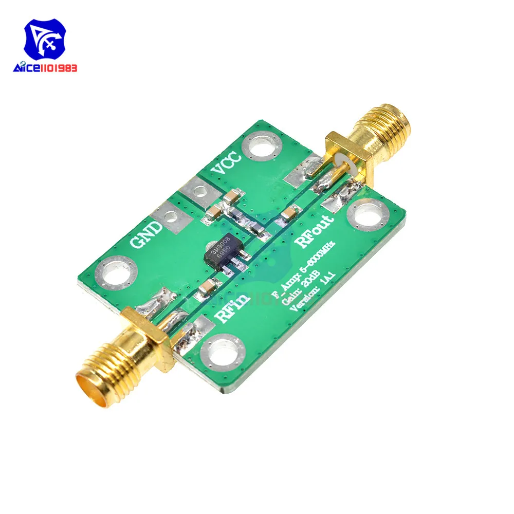 

diymore RF Wideband Low-Noise Amplifier Module LNA 5-3500Mhz Gain 20dB
