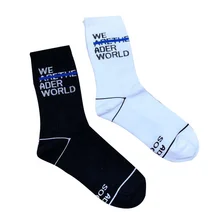 2022 New Korean College Style Custom Letter Cotton Socks Unisex Fashion Skateboard Crew Socks