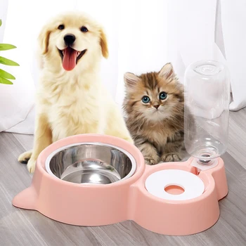 

Automatic Pet Feeder Water Dispenser Cat Dog Drinking Bowl Dog Feeder Dish Cat Feeding Watering Supplies DropShipping