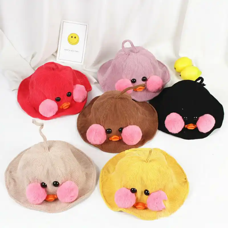 new brand kids lovely sun hats boy girl cute cartoon duck sun