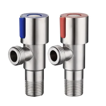 

Hot and Cold Water Triangle Valve Stainless Steel Thickened Explosion-Proof Flow Control Valve Three-Way Valve G1/2 Thread