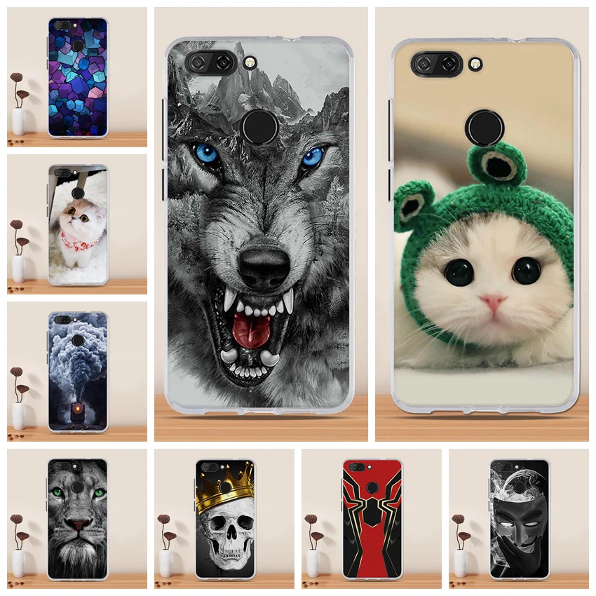 

For ZTE Blade V9 Case Cover Soft tpu Silicone Painted Back Cover for ZTE Blade V 9 5.7 inch Phone Case Cover Shells Fundas Coque