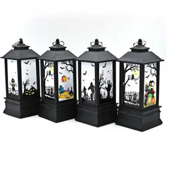 

Simulation Decorative Lights Exquisite Chandeliers Flame Lights With Unique Halloween Style Witch Castle Flame Lights