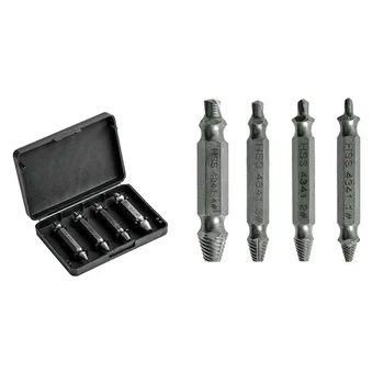

Damaged Screw Extractor Set, Stripped Screw Extractor Tool, Broken Bolt Remover Kit to Remove Stripped, Damaged Screws with Prec
