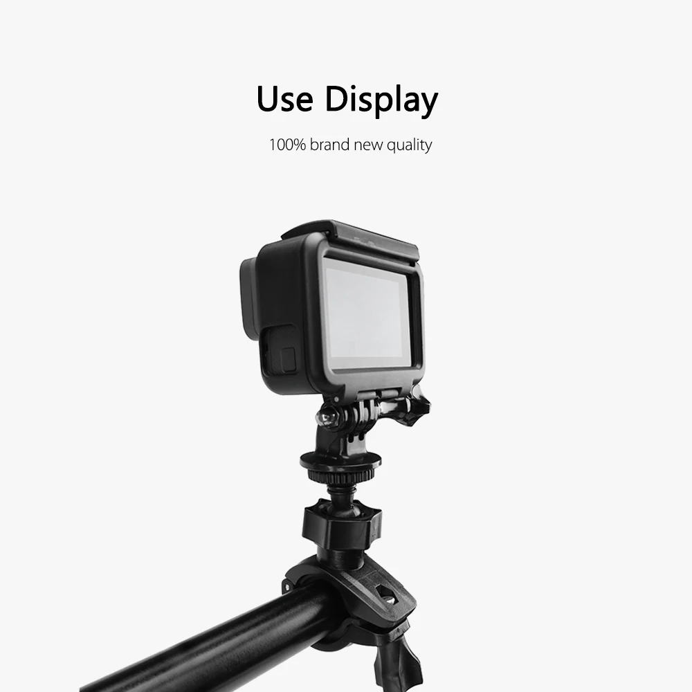 Vamson для Gopro 7/6/5/4 аксессуары фиксированный кронштейн на руль мотоцикла или полюс штатива с креплением в виде чашечных держателей для экшн-камеры XiaoYI 4K VP507S