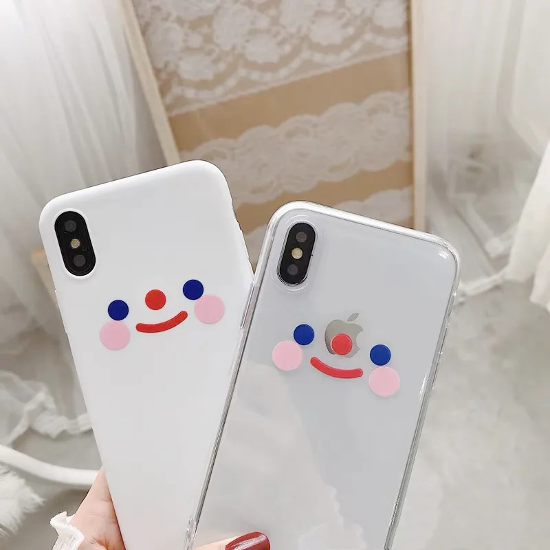 Cute Blush Smiley 7/8 Plus iPhone X/x r Phone Case Applicable iPhone X's MAX/6 S/8 soft Case Women's