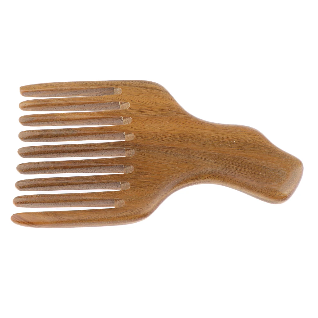 Natural Horn Afro Comb African American Pick Comb Hair Brush Hairdressing Styling Tool