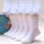 5 Пар/лот Дети Чистый Белый Носок Baby Boy Girl Твердый Дышащий Хлопок Спорт 1-12лет