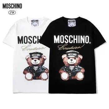 

2020 Moschino T-Shirt Fashion Bear Women T-Shirts Short Sleeve Tops MOSCHINO O-Neck Shirt for Women and Men Couples Lovers