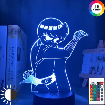 

Naruto Led Night Light Anime Lamp for Bedroom Decor Nightlight Kids Child Birthday Gift Rock Lee Light Bedroom Decor Neon Sign