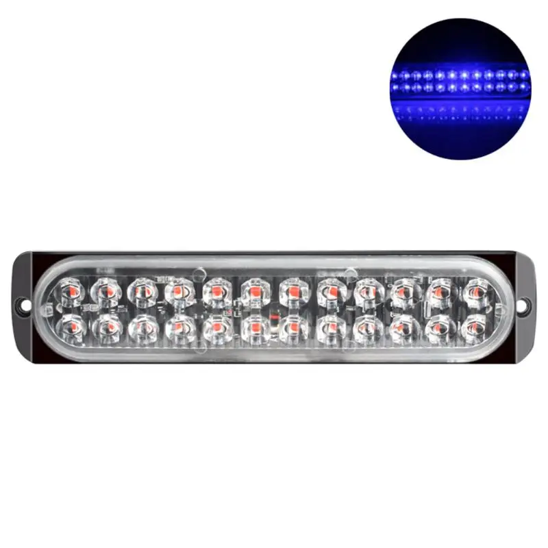 24LED двухрядные аварийные стробоскопические огни Бар универсальная