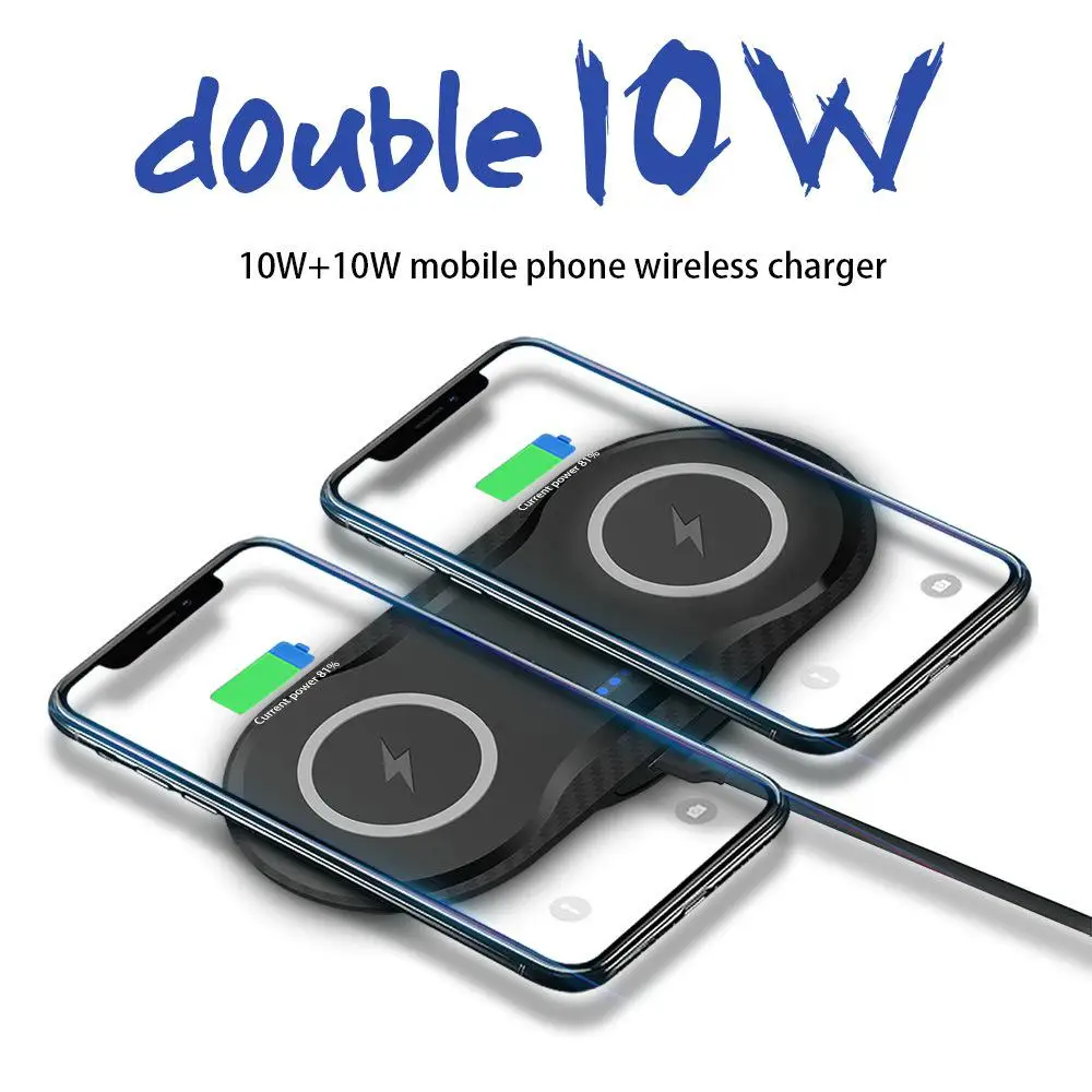 

Qi 2-in-1 10W Wireless Charger Automatic Gravity Qi Standard For iPhone Mobile Phone Smart Fasting Charger