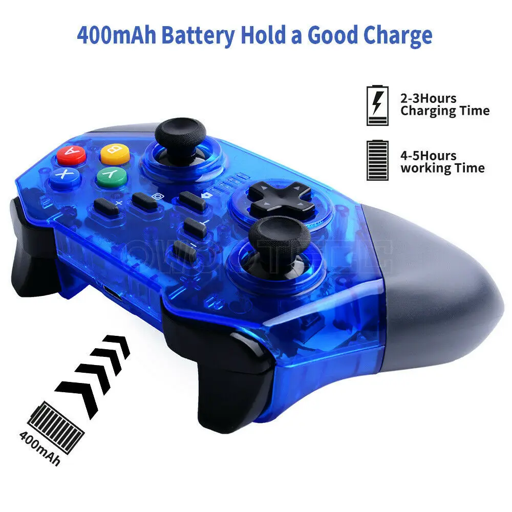 Owootecc беспроводной игровой контроллер Bluetooth геймпад для nintendo Switch, PC, Mac