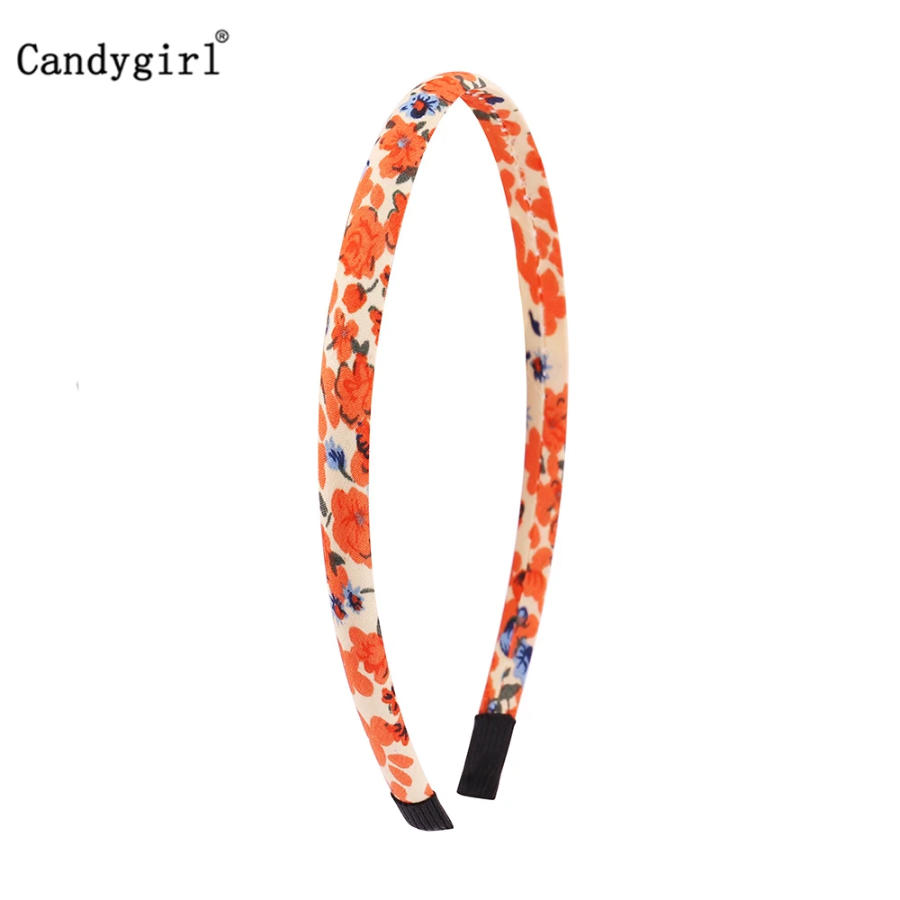 12pcs Flower DIY Ribbon Hairband Women Girl Covered Hair Accessories Headpieces Satin Polyester Jewelry Headbands boho Headwear