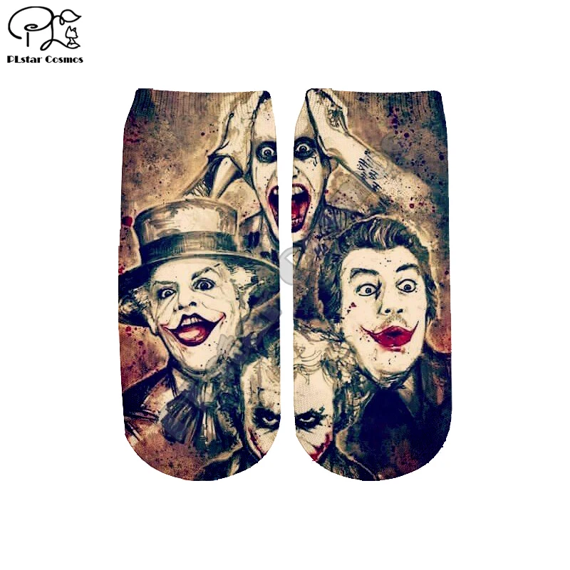 PLstar Cosmos/дропшиппинг, Joker Joaquin Phoenix, новая мода, 3 цвета, женские/мужские/мальчики/девочки, лето-осень, короткие носки, S-4