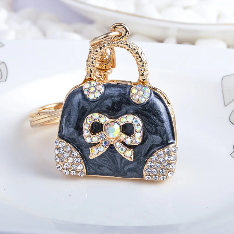 Bow & Rhinestone Decor Bag Design Bag Charm Fashionable