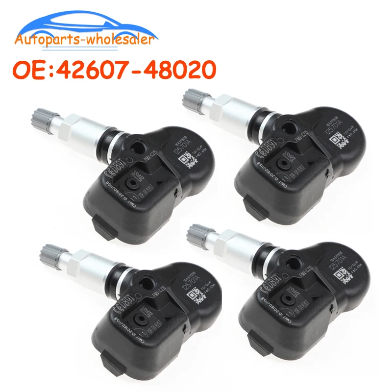 4 шт. 42607-48020 4260748020 433 МГц для 2017-2023 Toyota Land Cruiser Prado C-HR Camry система контроля давления в