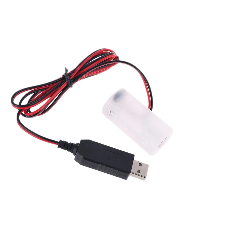 

AM2 LR14 C Battery Eliminator 2m USB Powered Replace 1 to 4pcs 1.5V C Battery 62KA