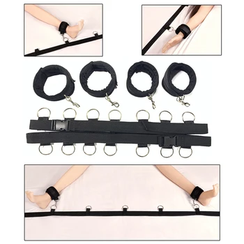 Sex Toys Bed BDSM Bondage Restraints Handcuffs Open Legs Sex Bondage Set Couples Fetish Slave Training SM Games Sex Products 3