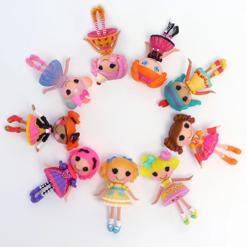 Wholesale 4pcs/lot 3inch Lalaloopsy dolls accessories Mini Dolls For Girl's Toy Play House Each Unique