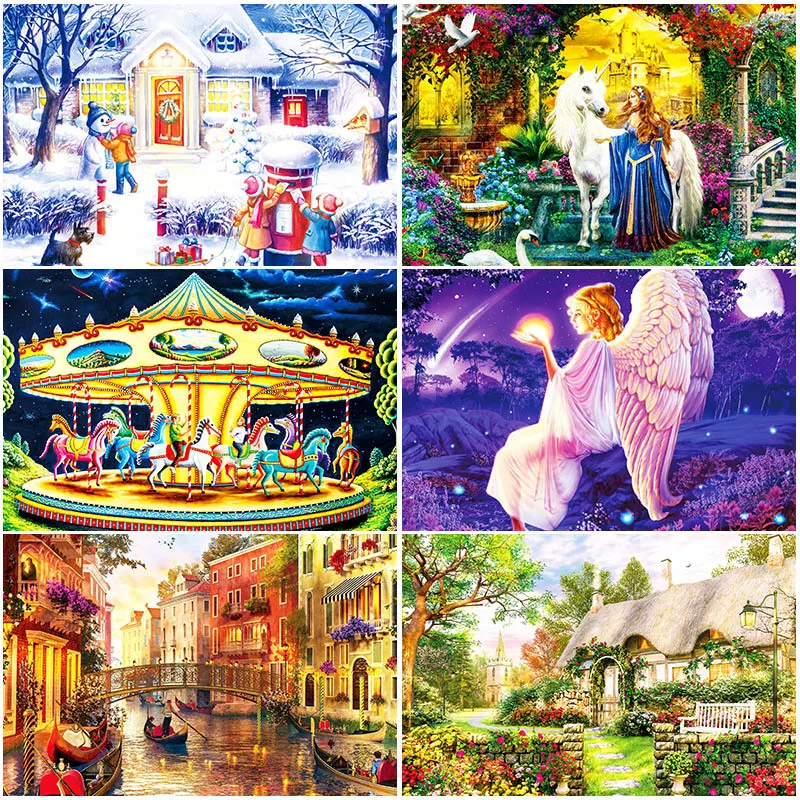 

1000 pcs Jigsaw Puzzles Educational Toys for Adults Children kids Games Toys Gifts Paper Jigsaw Puzzles