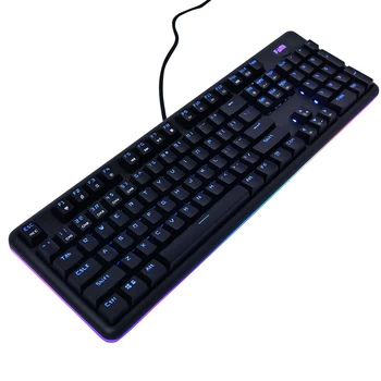 

104 Keys Gaming Mechanical Keyboard Wired RGB Side Mix Illuminated Keyboard For Game Laptop PC Waterproof Keyboards D30