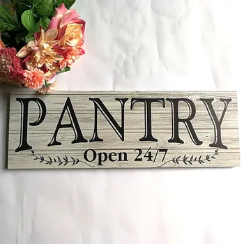 

Wood Pantry Open 24/7 Sign Rustic Wall Decor For Home Kitchen Dining Room Pantry Sign For Kitchen Wood Wall Sign