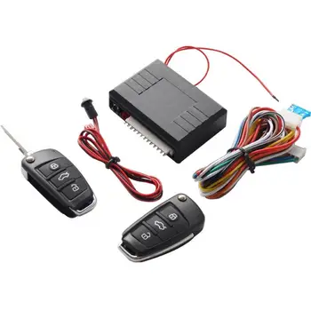 

12V Universal Car Door Lock Vehicle Keyless Entry System Auto Remote Central Kit with Control Box Black