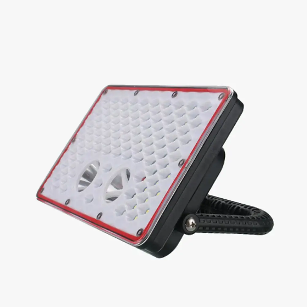 

80W Solar Floodlight Portable USB Work Light With Rotatable Bracket Magnet Outdoor Camping Hanging Lamp Power Bank