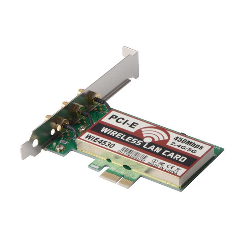 2,4G/5 Ghz Беспроводная 450Mbps PCI-E карта WiFi сетевая антенна LAN Ethernet AC990